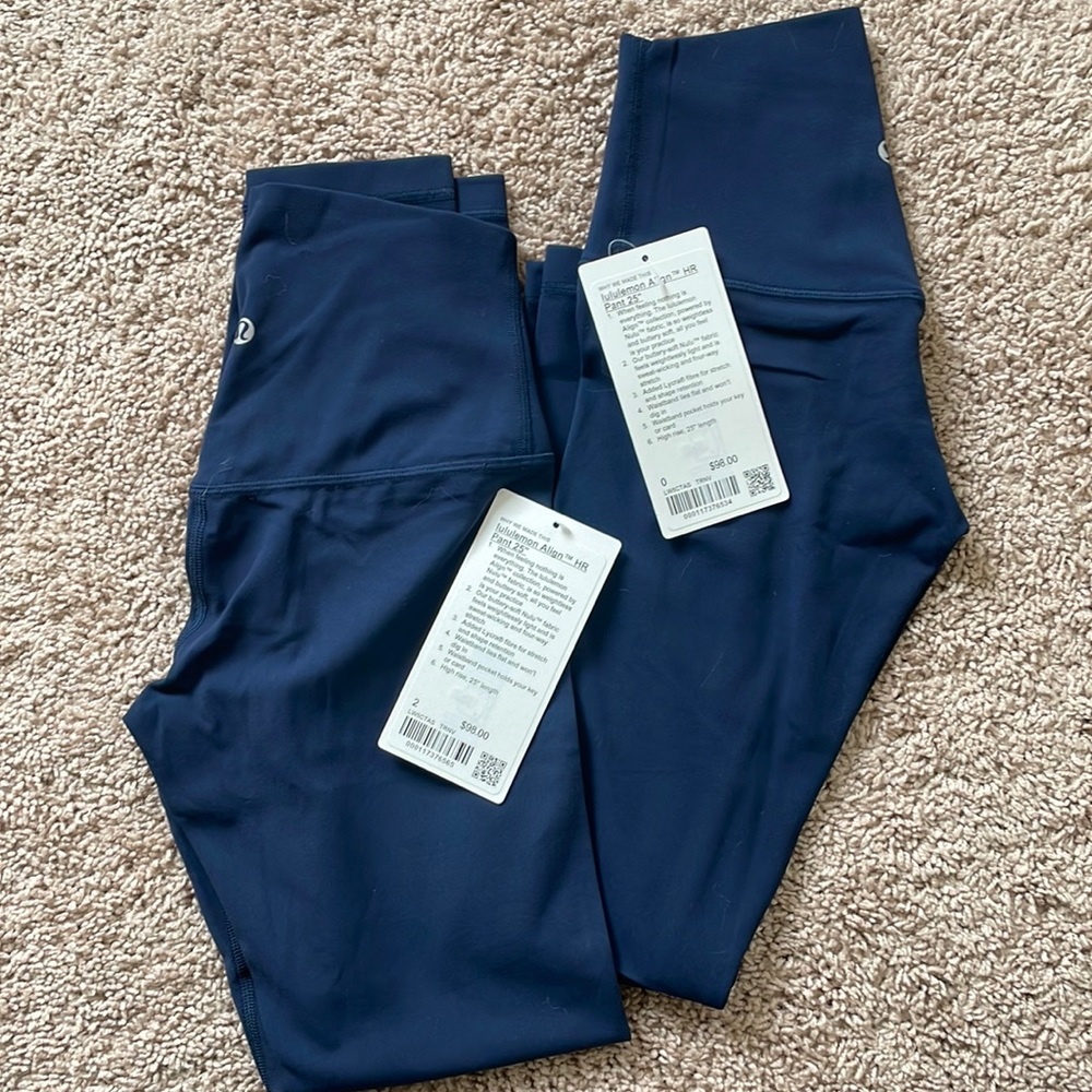 Lululemon Align High Rise 25” True Navy NWT